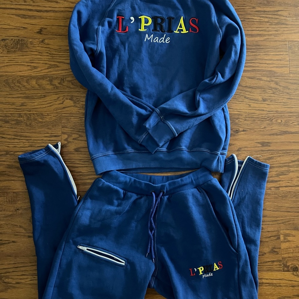 Unisex Blue Tracksuit Set